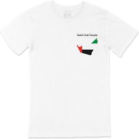 Cix Arap Emirlikleri Haritalı ve Bayraklı T-shirt