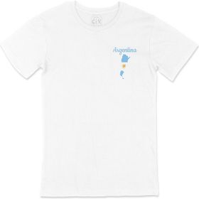 Cix Arjantin Haritalı ve Bayraklı T-shirt