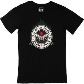 Cix Around The Campfire Siyah T-shirt