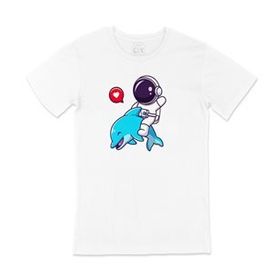 Cix Astronot ve Balina T-shirt