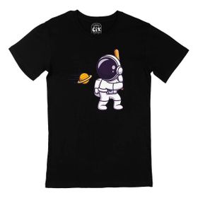 Cix Astronot ve Beyzbol T-shirt