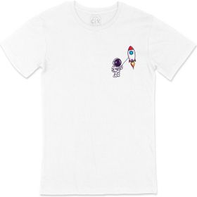Cix Astronot ve Roket T-shirt