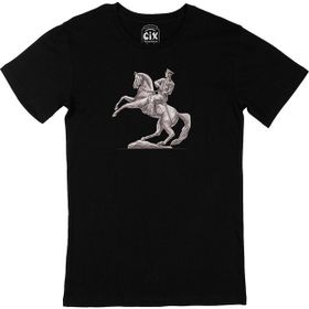 Cix Atatürk Atlı Onur Anıtı Siyah T-shirt