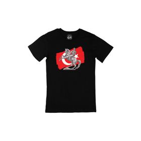 Cix Atatürk Bayraklı Onur Anıtı Siyah T-shirt