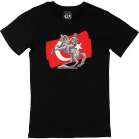 Cix Atatürk Bayraklı Onur Anıtı Siyah T-shirt