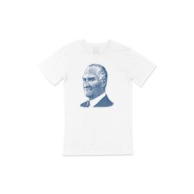 Cix Atatürk Mavi Silüetli T-shirt