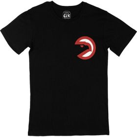 Cix Atlanta Hawks Logolu Cep Logo Tasarımlı Siyah Tişört