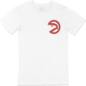 Cix Atlanta Hawks Şahin Logolu Cep Logo Tasarımlı Beyaz Tişört
