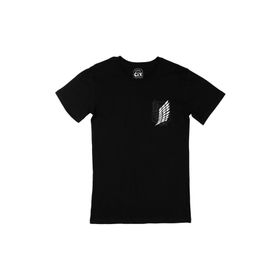 Cix Attack On Titan Logolu Siyah T-shirt