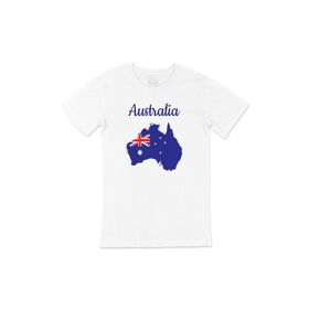 Cix Avusturalya Haritalı ve Bayraklı T-shirt