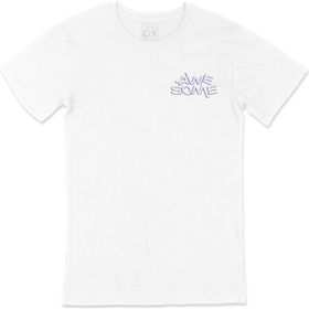 Cix Awesome Cep Logo Tasarımlı Beyaz Tişört