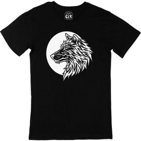 Cix Aydaki Asil Kurt Siyah T-shirt