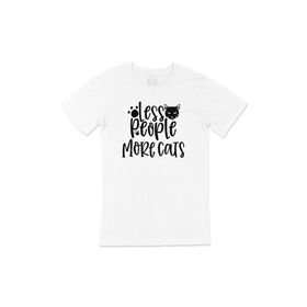 Cix Az İnsan Çok Kedi T-shirt