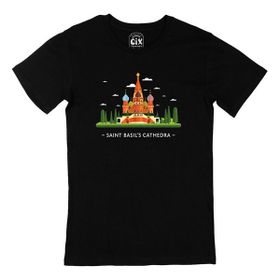 Cix Aziz Vasil Katedrali Siyah T-shirt