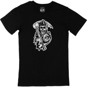 Cix Azrail Kuru Kafa Siyah Erkek T-shirt
