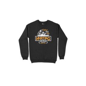 Cix Baba Oğul Avcılık Siyah Erkek Sweatshirt