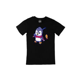 Cix Balıkçı Penguen Siyah Erkek T-shirt