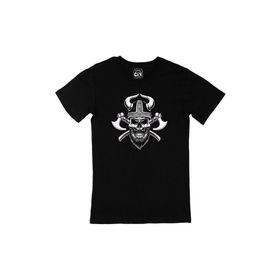 Cix Baltalı Kuru Kafa Siyah Erkek T-shirt