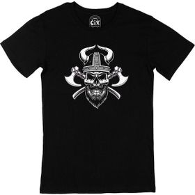 Cix Baltalı Kuru Kafa Siyah Erkek T-shirt