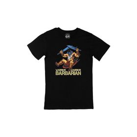 Cix Barbarian Warrior Kılınçlı Siyah Erkek T-shirt