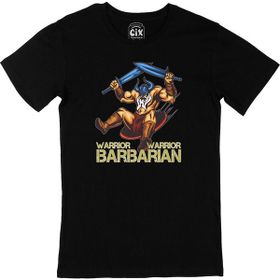 Cix Barbarian Warrior Kılınçlı Siyah Erkek T-shirt