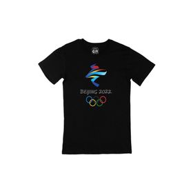 Cix Beijing 2020 Kış Olimpiyatları Siyah T-shirt