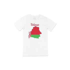 Cix Belarus Haritalı ve Bayraklı T-shirt