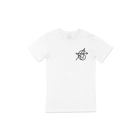 Cix Beyaz Avengers Simgeli Siyah Erkek T-shirt