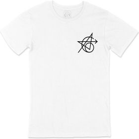 Cix Beyaz Avengers Simgeli Siyah Erkek T-shirt