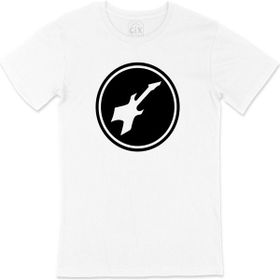 Cix Beyaz Bass Gitar Siyah Erkek T-shirt