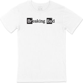 Cix Beyaz Breaking Bad Logolu Siyah Erkek T-shirt