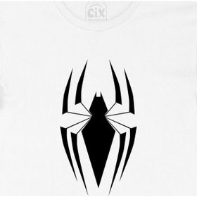 Cix Beyaz Renkli Örümcek Siyah Erkek T-shirt