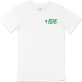 Cix Billie Eilish Cep Logo Tasarımlı Beyaz Tişört