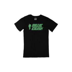 Cix Billie Eilish Logo Tasarımlı Siyah Erkek T-shirt