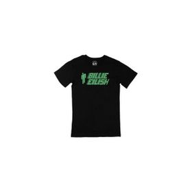 Cix Billie Eilish Logo Tasarımlı Siyah Erkek T-shirt