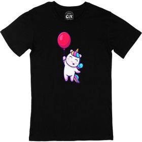 Cix Bolonlu Unicorn 3XL Siyah Erkek T-shirt
