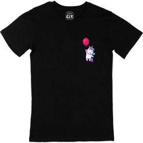 Cix Bolonlu Unicorn 3XL Siyah Erkek T-shirt