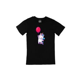 Cix Bolonlu Unicorn Siyah Erkek T-shirt