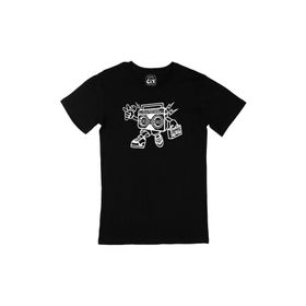 Cix Boom Box Robotlu Siyah Erkek T-shirt
