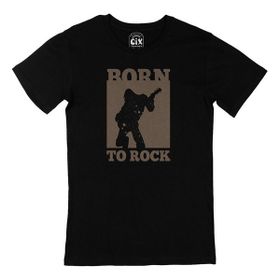 Cix Born To Rock Siyah Erkek T-shirt