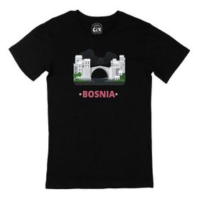 Cix Bosna Hersek Siyah Erkek T-shirt