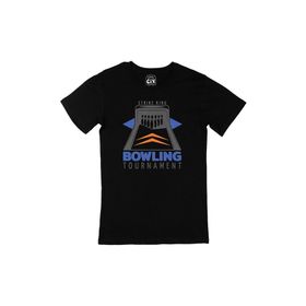 Cix Bowling Turnuvası Siyah Erkek T-shirt