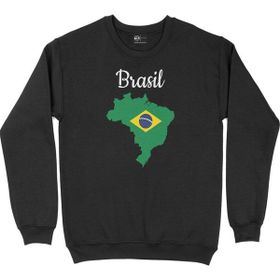 Cix Breziya Haritalı ve Bayraklı Siyah Kapüşonlu Sweatshirt