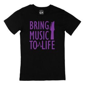 Cix Bring Music To Life Siyah Erkek T-shirt