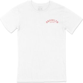 Cix Brooklyn New York Cep Logo Tasarımlı Beyaz Tişört