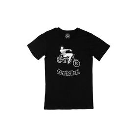 Cix Burn The Road Motor Siyah Erkek T-shirt