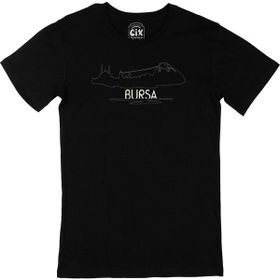 Cix Bursa Çizimli Siyah Erkek T-shirt