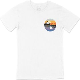 Cix Camp Day And Night Cep Logo Tasarımlı Beyaz Tişört