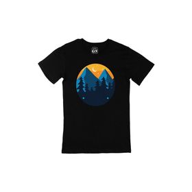Cix Camp Nights Siyah Erkek T-shirt