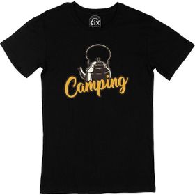 Cix Camping Teapot Siyah Erkek T-shirt